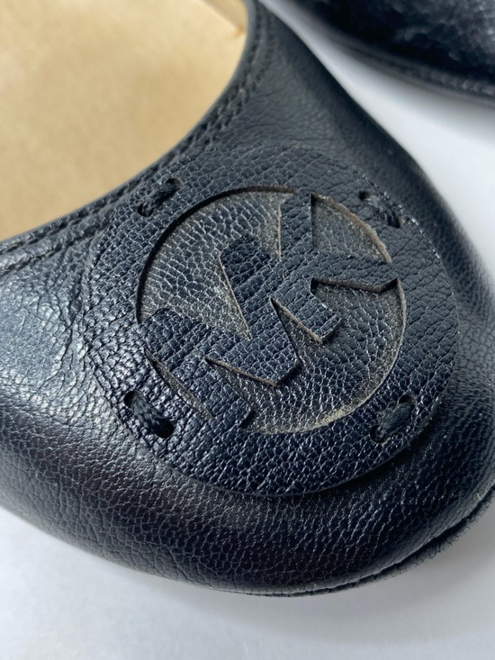 Women’s Michael Kors Black Leather Ballet Flats